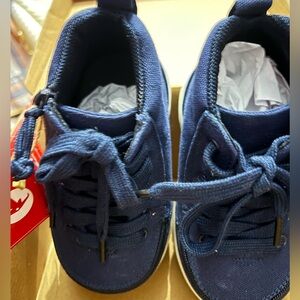 Kids Navy Blue Sneakers. Billy’s brand easy unzip shoes
